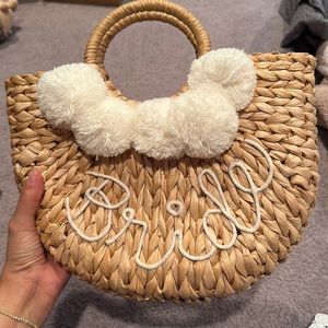 “Bride” straw bag